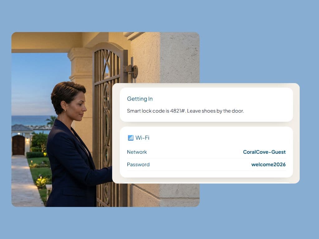 Getting in and Wi-Fi cards beside a guest at the gate