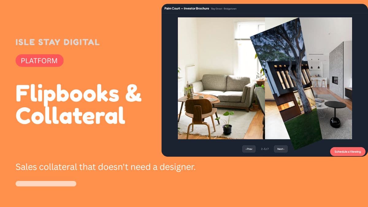 A branded investor brochure flipbook mid page-turn